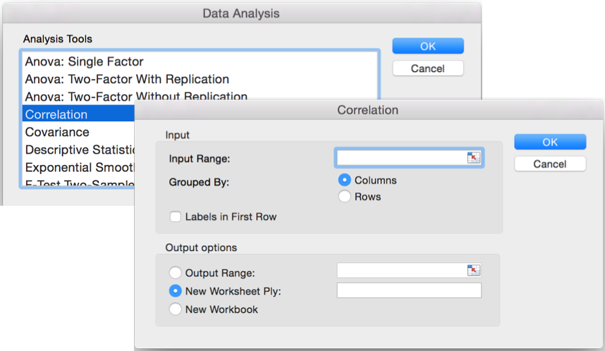 excel data analysis toolpak 2016 mac